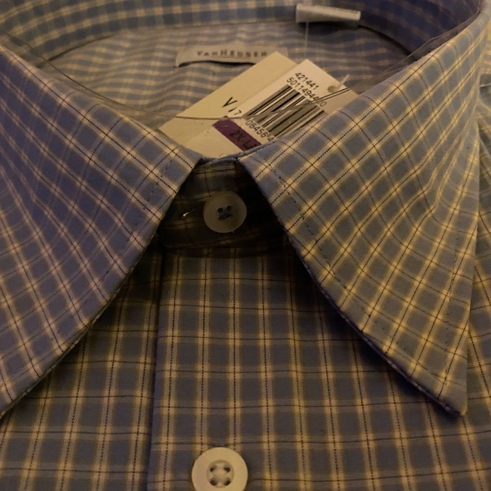 Van Heusen Micro-Touch Cotton Ultrasoft Men’s Button Down Short Sleeve